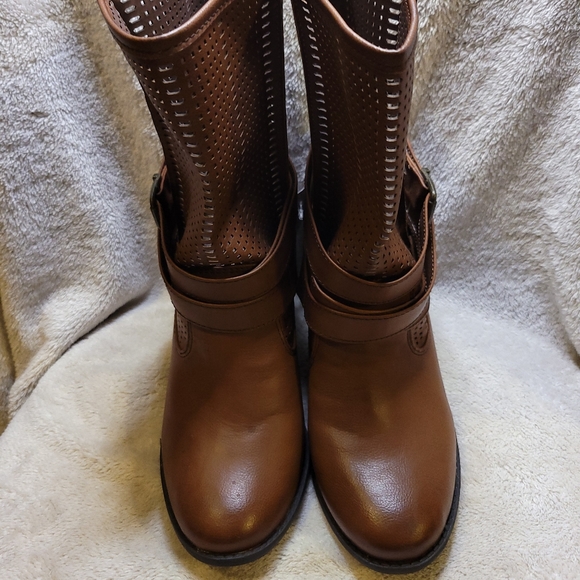 NEW Womens size 10 brown fashion boots - Picture 3 of 4